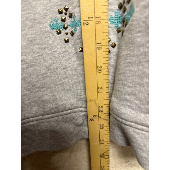 Lucky Lotus Brand Women's Sweatshirt Hoodie Embroidered Aztec Southwestern 2X - Picture 6 of 9